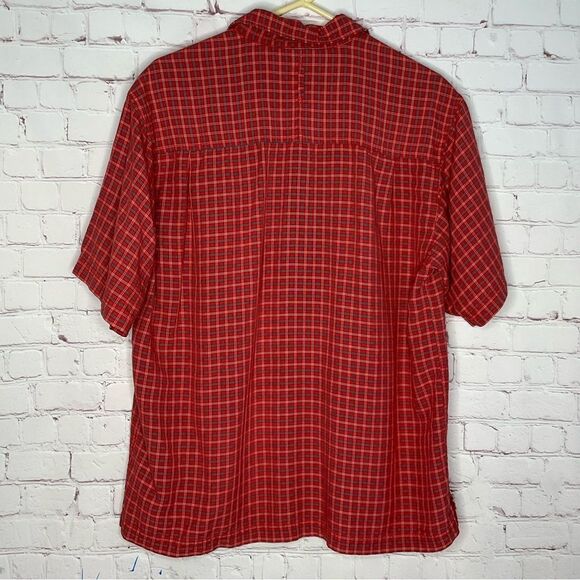 The North Face Men’s Modal Blend Short Sleeve Mesh Lined Outdoor Plaid‎ Shirt L - Picture 5 of 9